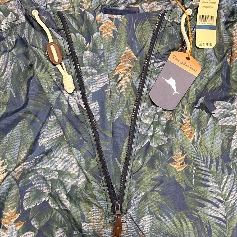 Tommy Bahama Botanical Beach Popover Dockside Blue. NWT! - Picture 11 of 16
